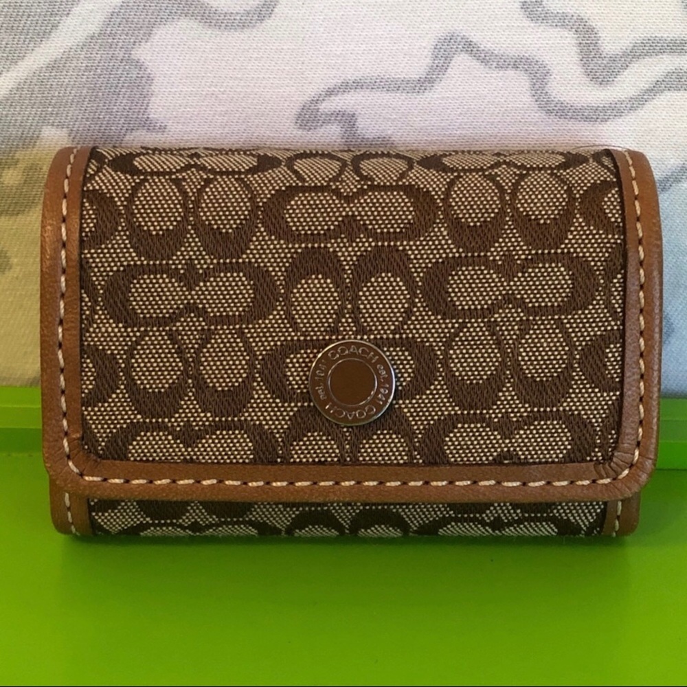 EUC Coach Signature Logo Contact Lens Travel Case - Picture 2 of 8